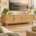 Fluted Media Console