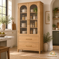 Arched Pantry Cabinet with 2 Drawers