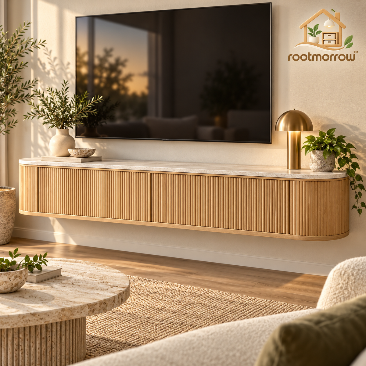 Floating Media Console