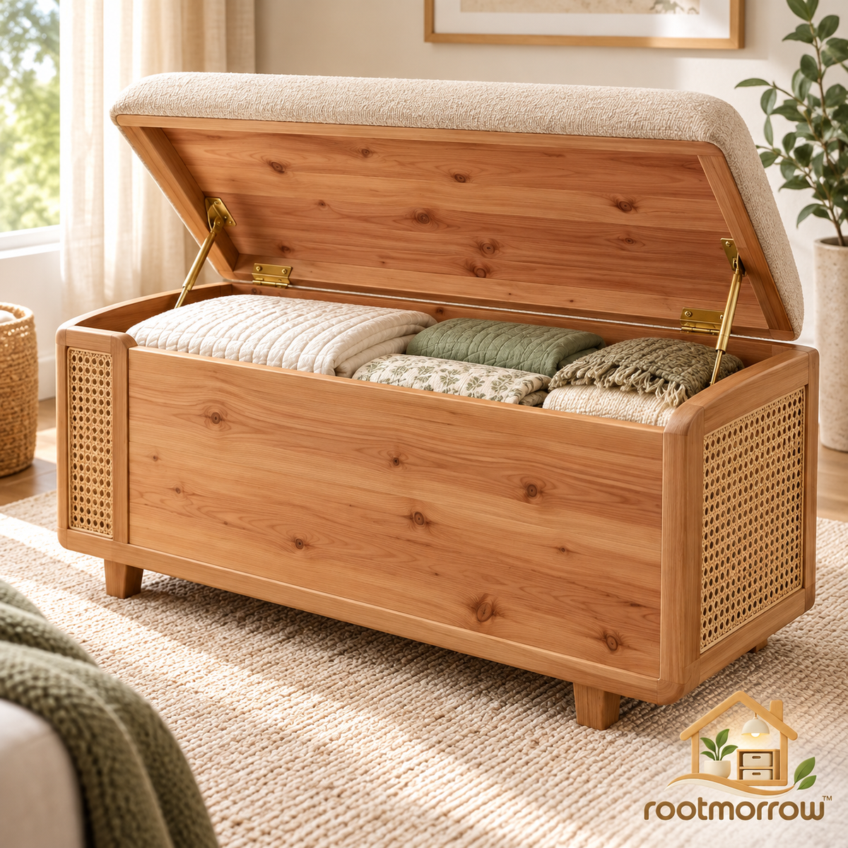 Upholstered Storage Bench