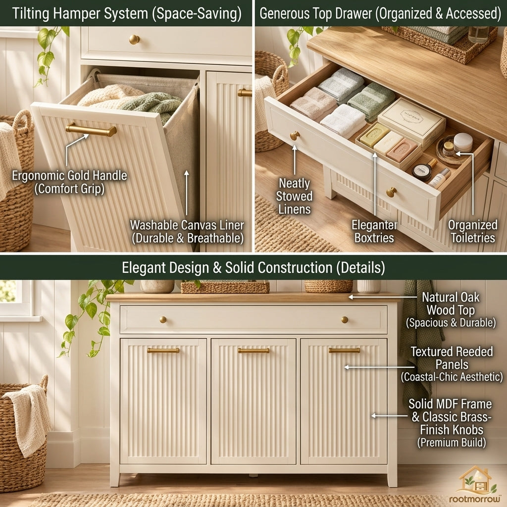 Laundry Hamper Cabinet