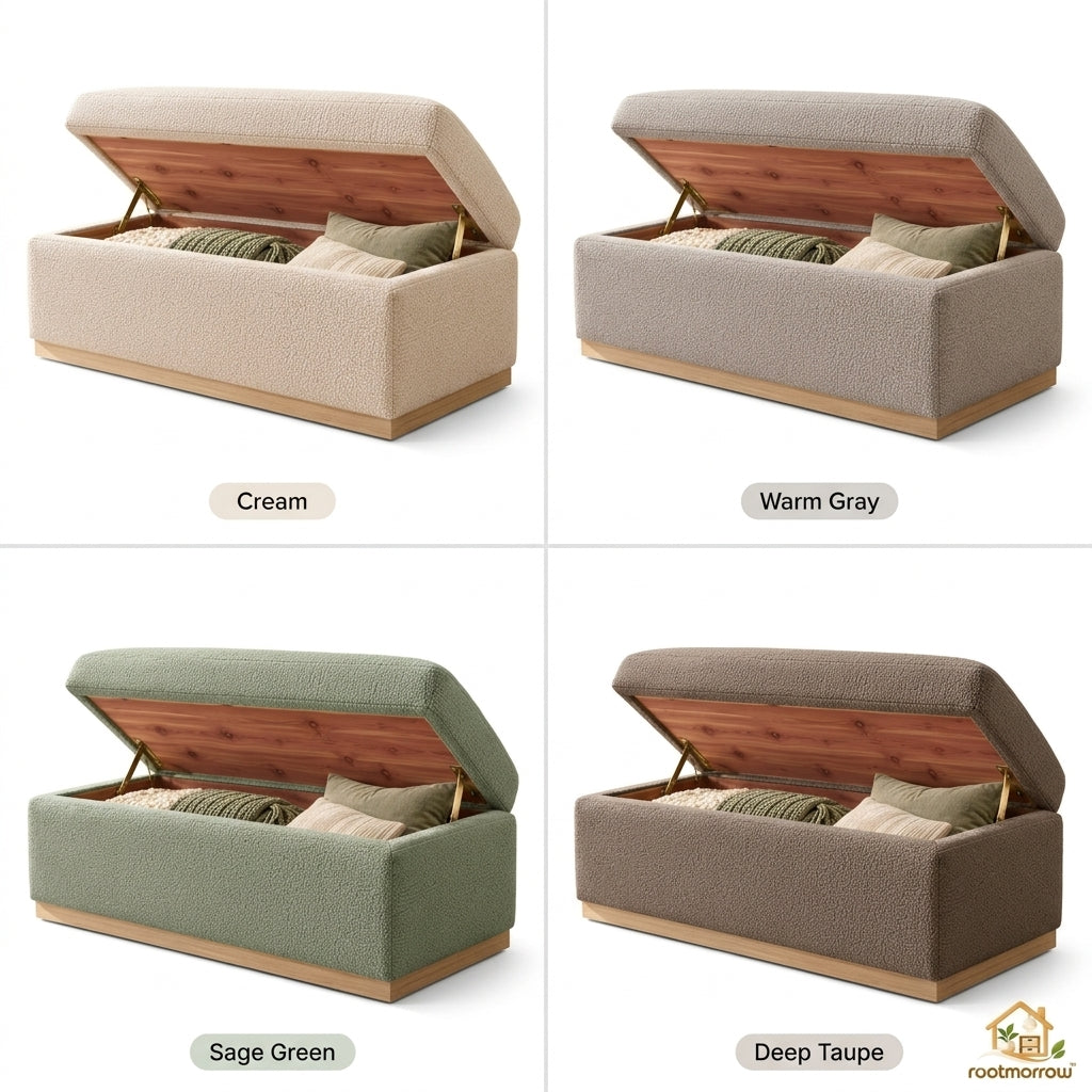 Upholstered Storage Ottoman