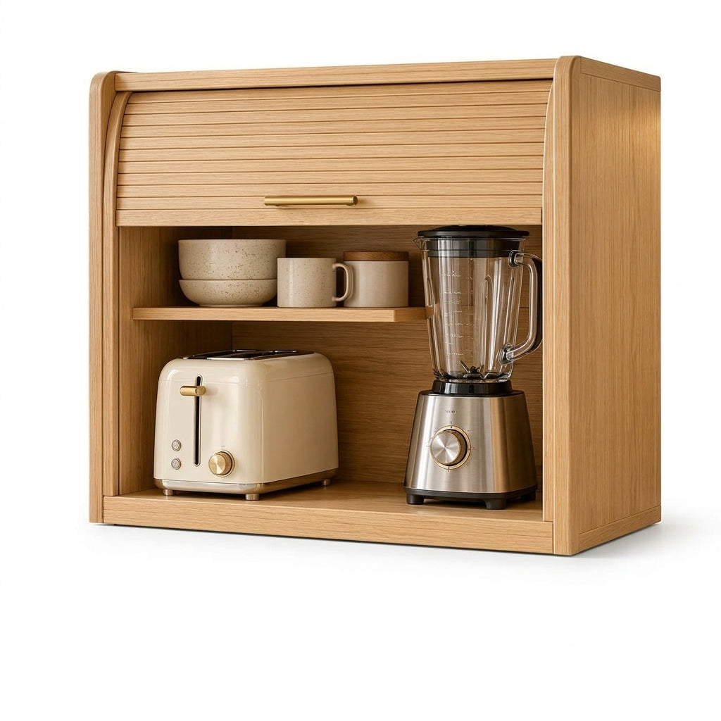 Roll-Top Countertop Appliance Garage