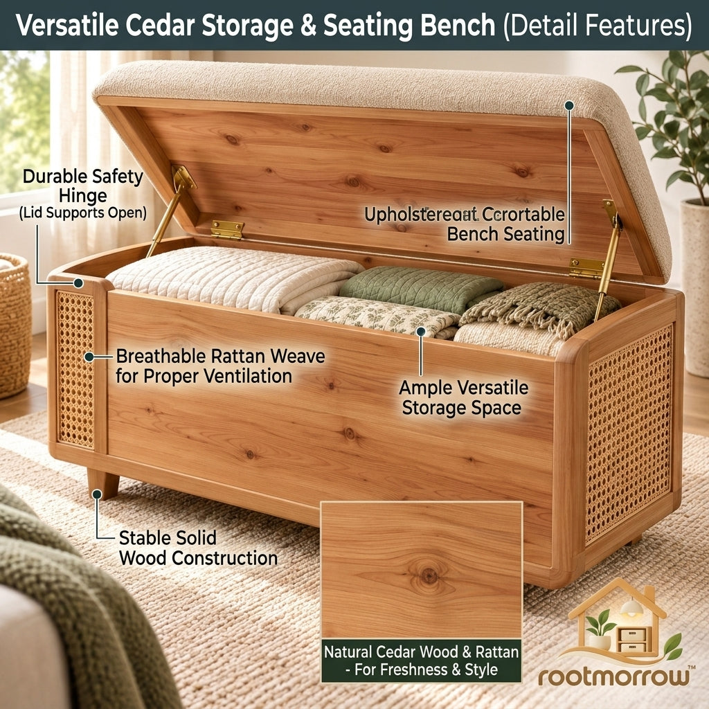 Upholstered Storage Bench