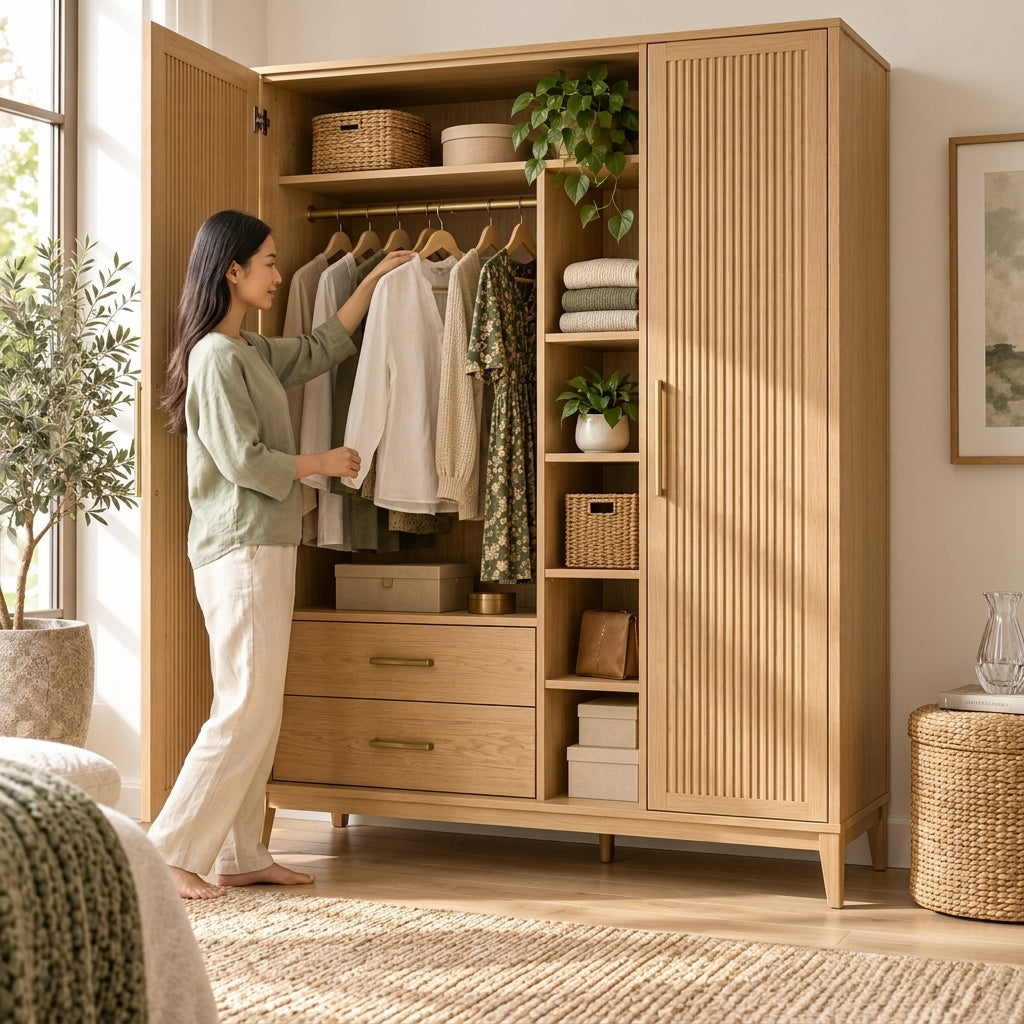 Fluted Wardrobe