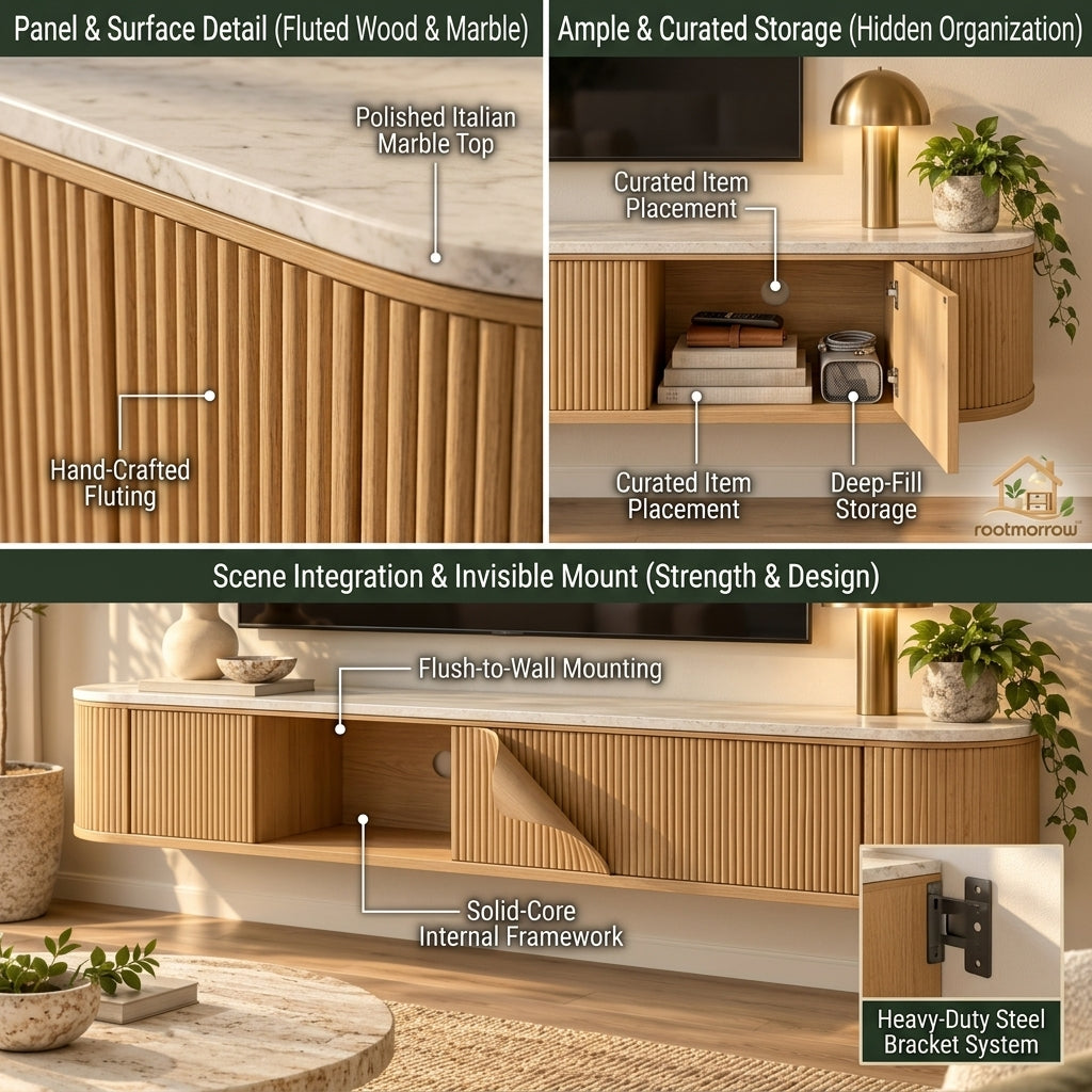 Floating Media Console