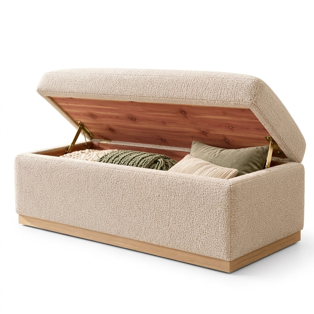Upholstered Storage Ottoman