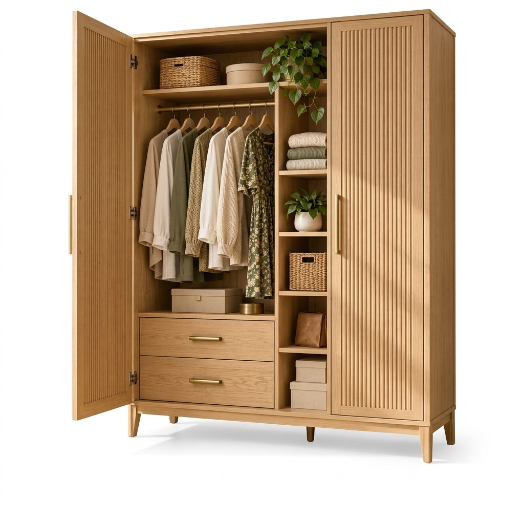 Fluted Wardrobe